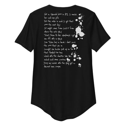 JEFE Lyrics Extended Hem T-Shirt